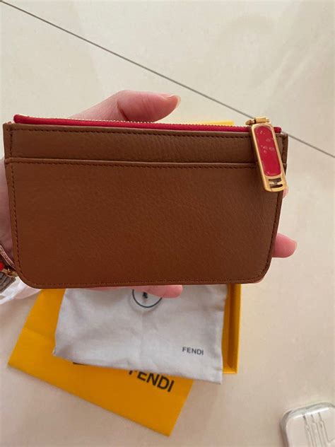 fendi card holder keychain|Fendi card holder wallet.